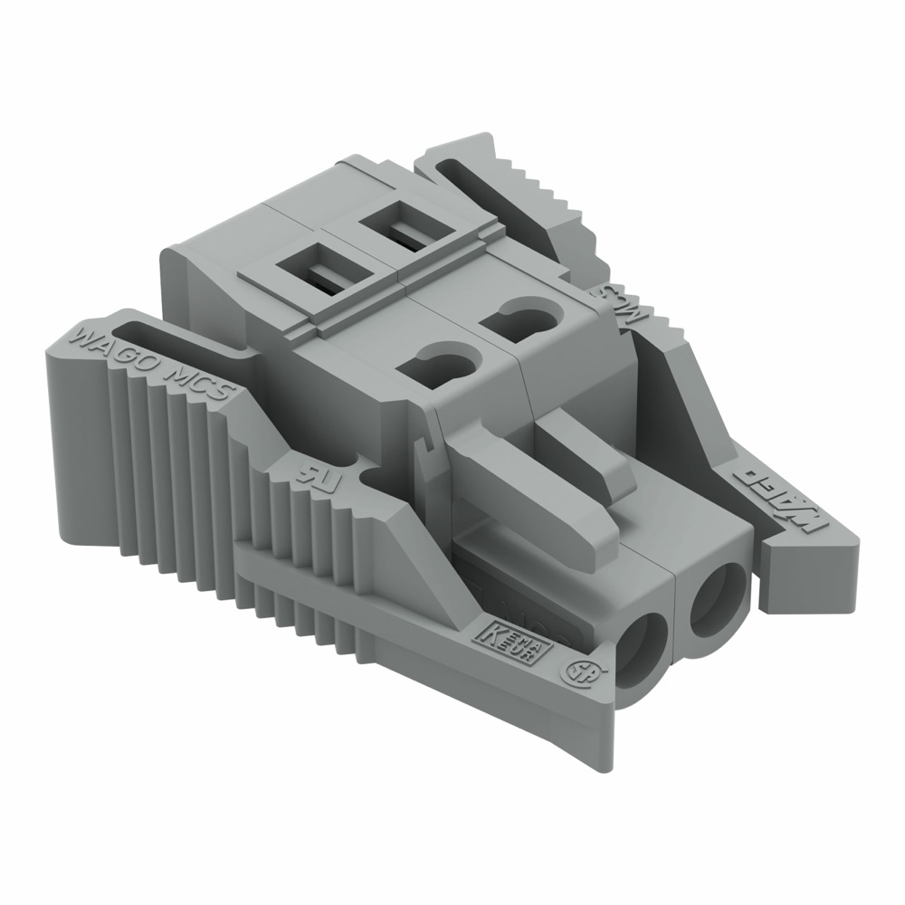 WAGO 231-102/037-000 1 vezetékes anyacsatlakozó szürke