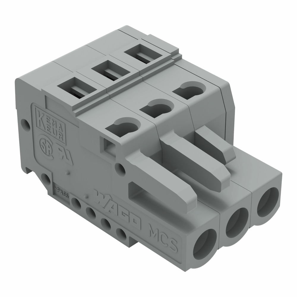 WAGO 231-103/026-000 1 vezetékes anyacsatlakozó szürke