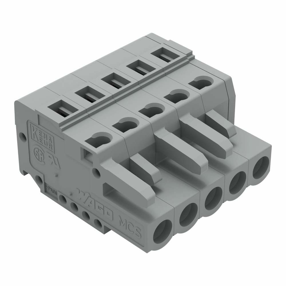 WAGO 231-105/026-000 1 vezetékes anyacsatlakozó szürke