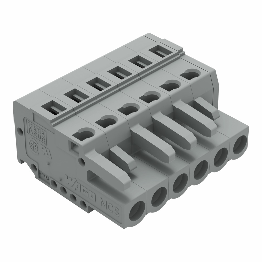 WAGO 231-106/026-000 1 vezetékes anyacsatlakozó szürke