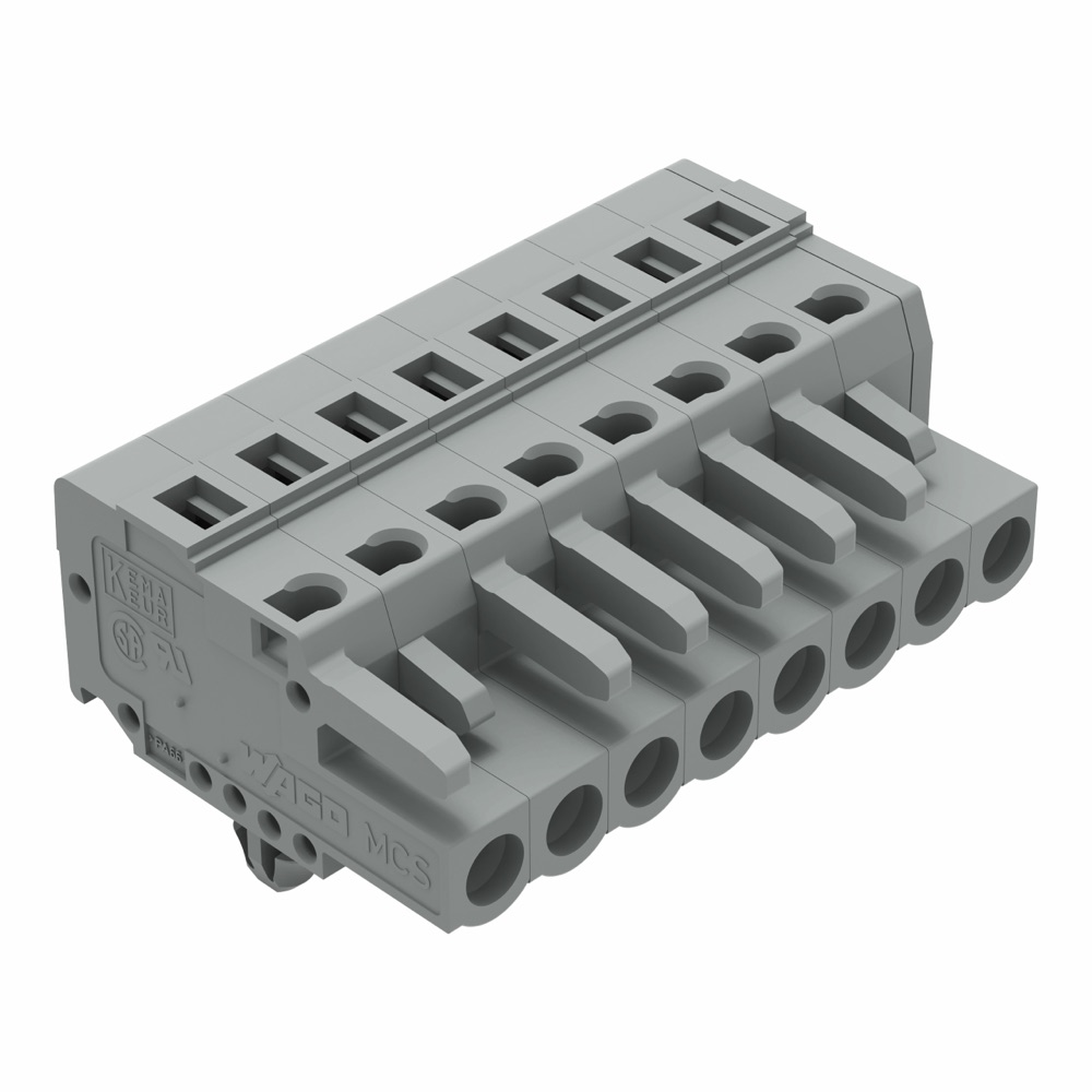 WAGO 231-108/008-000 1 vezetékes anyacsatlakozó szürke termékfotó