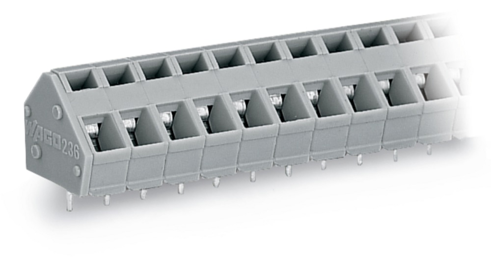WAGO 236-103 NyÁK sorkapocshoz 2,5 mm2 5/5,08 mm lábtávolság 3 pólusú, szürke termékfotó