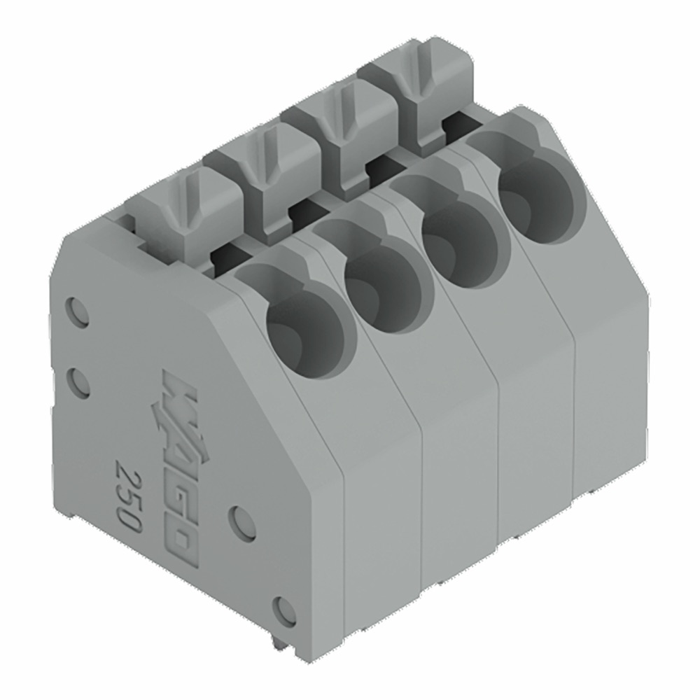 WAGO  250-104 nyák sorkapocs 4p, 1,5mm2 szürke termékfotó