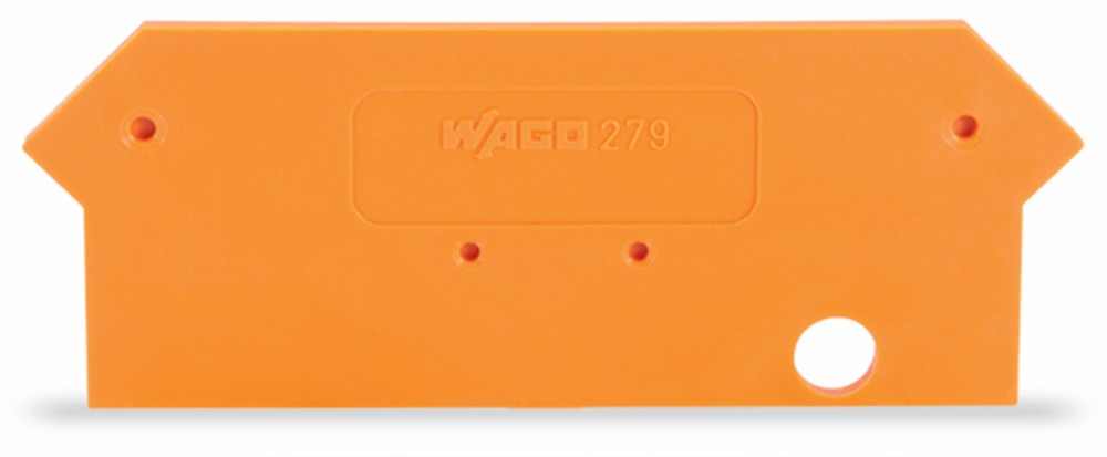 WAGO 279-317 Vég- és válaszlap 2mm vastag, narancssárga termékfotó