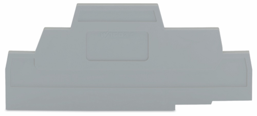 WAGO 280-303 Vég- és válaszlap 2.5 mm vastag, szürke termékfotó