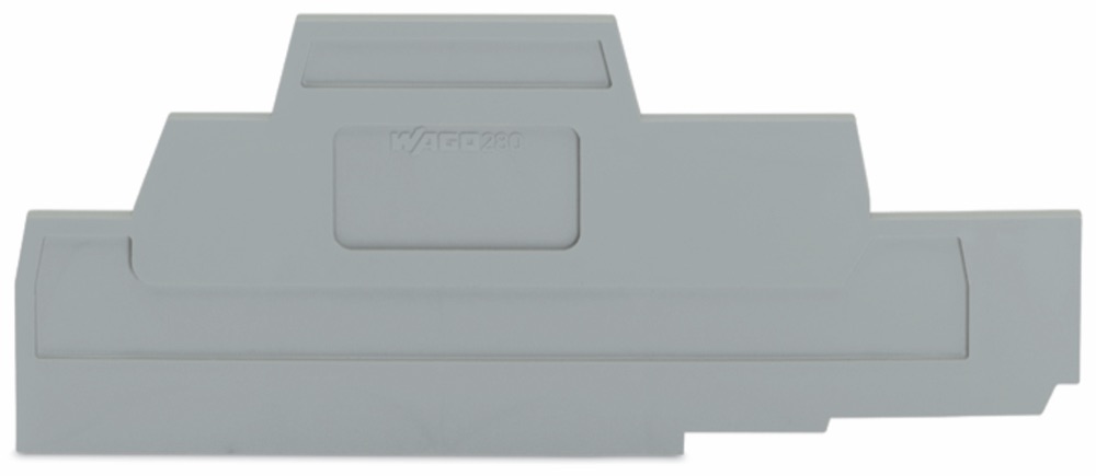 WAGO 280-305 Vég- és válaszlap 2.5 mm vastag, szürke termékfotó