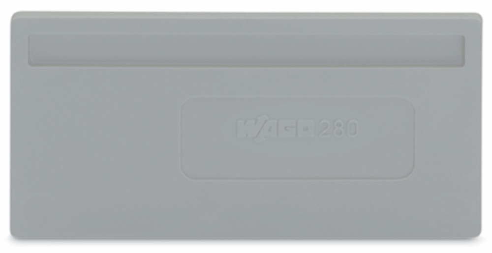 WAGO 280-310 Elválasztólap 2mm vastag túlméretes, szürke termékfotó