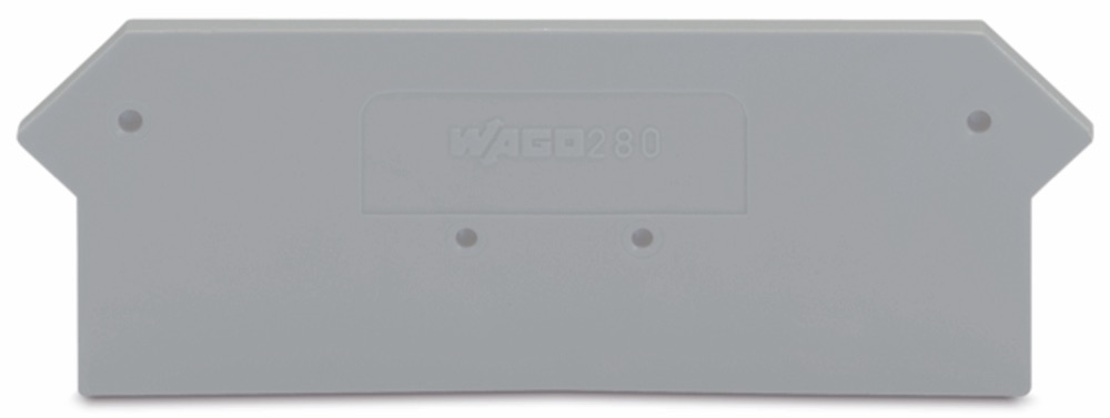 WAGO 280-316 Vég- és válaszlap 2.5 mm vastag, szürke termékfotó