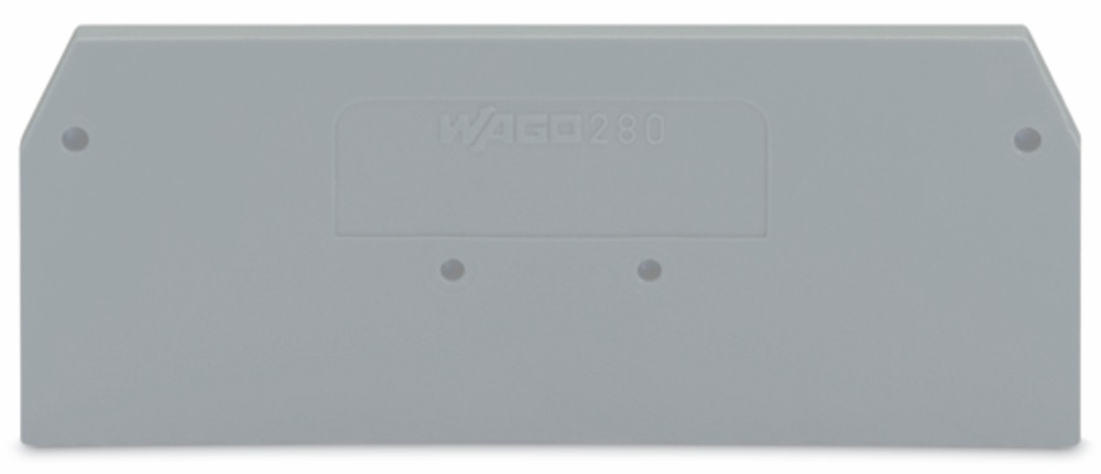 WAGO 280-324 Vég- és válaszlap 2.5 mm vastag, szürke termékfotó