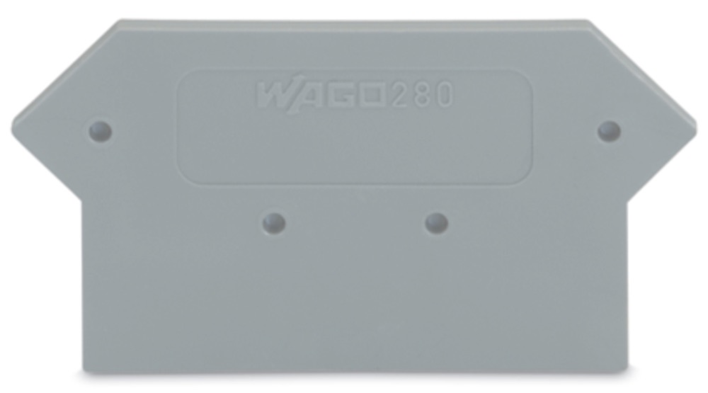 WAGO 280-330 Vég- és válaszlap 2.5 mm vastag, szürke termékfotó