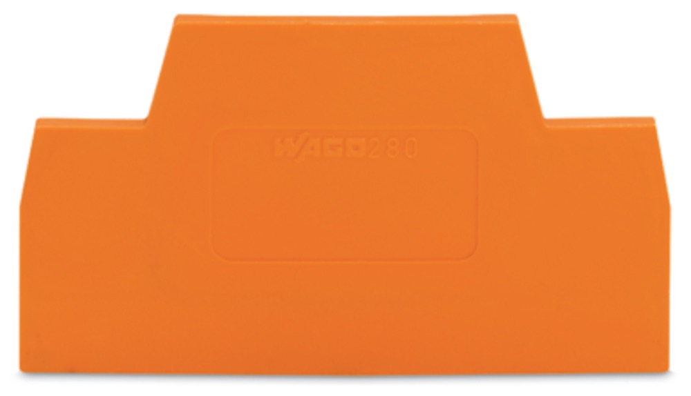 WAGO 280-341 Vég- és válaszlap 2.5 mm vastag, narancssárga termékfotó
