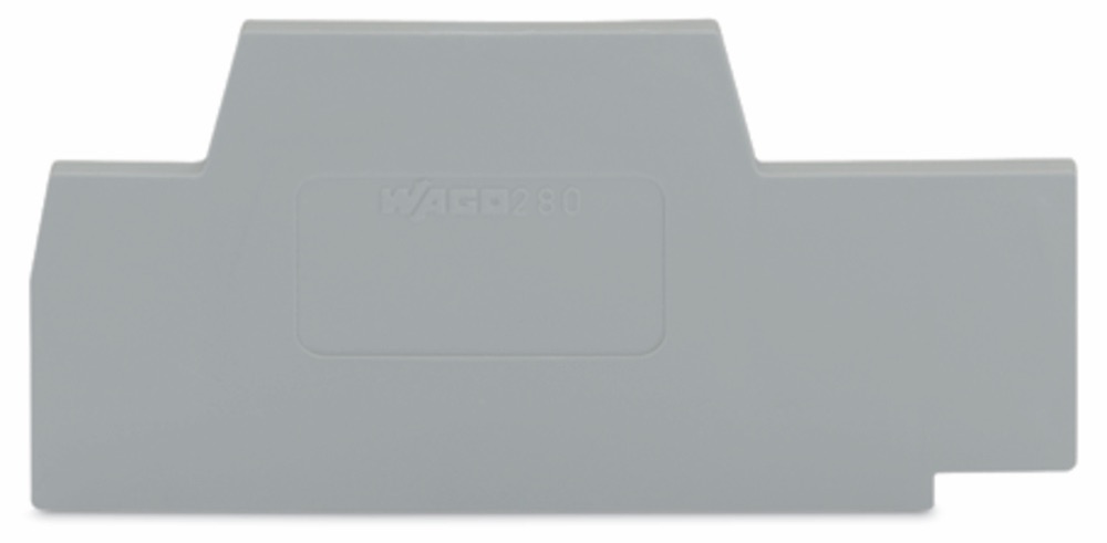 WAGO 280-342 Vég- és válaszlap 2.5 mm vastag, szürke termékfotó