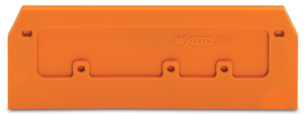 WAGO 280-371 Vég- és válaszlap 2.5 mm vastag, narancssárga termékfotó
