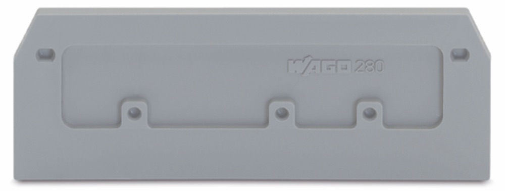 WAGO 280-374 Vég- és válaszlap 2.5 mm vastag, szürke termékfotó