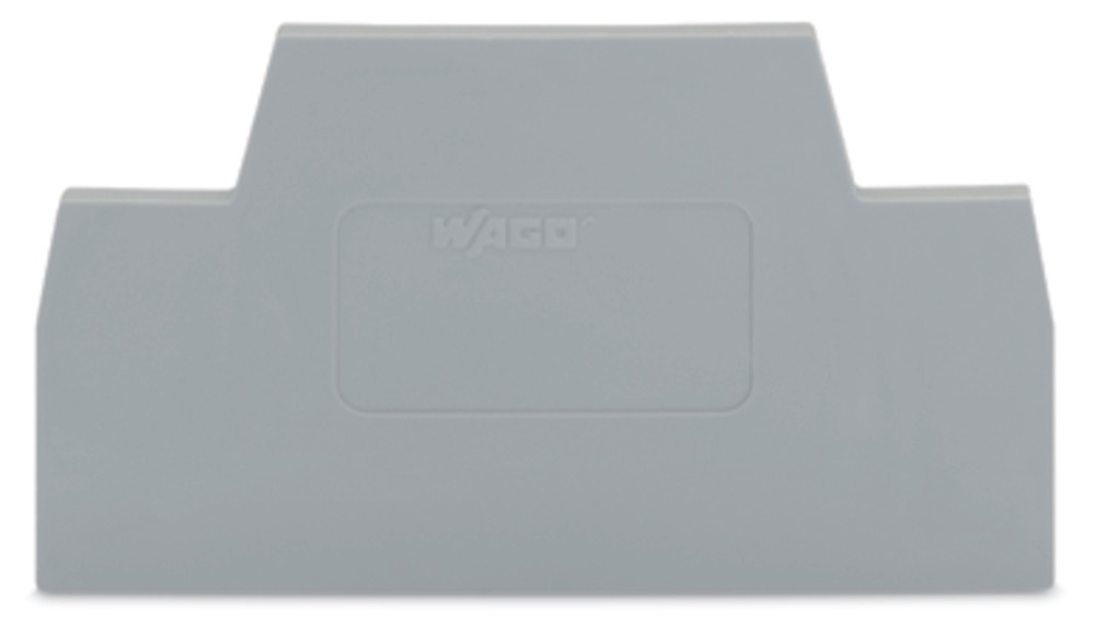 WAGO 281-340 Vég- és válaszlap 2.5 mm vastag, szürke termékfotó