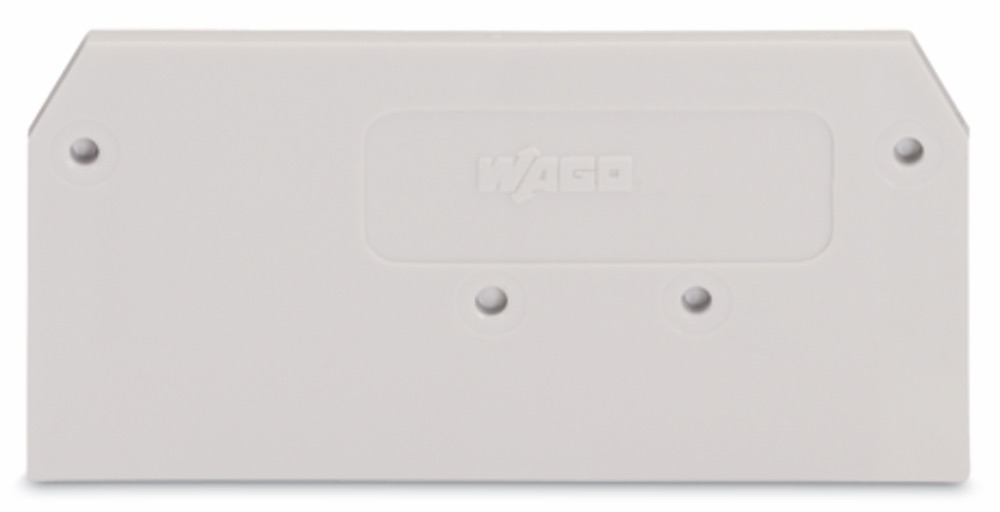 WAGO 281-349 Vég- és válaszlap 2.5 mm vastag, világosszürke termékfotó