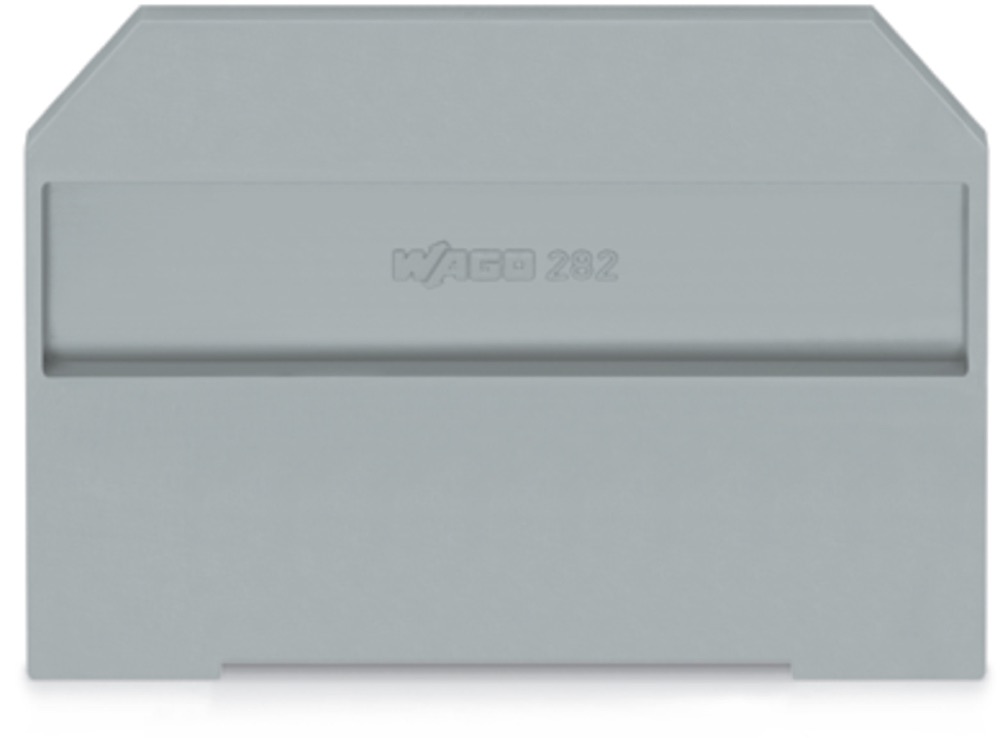 WAGO 282-311 Vég- és válaszlap 4mm vastag, szürke termékfotó