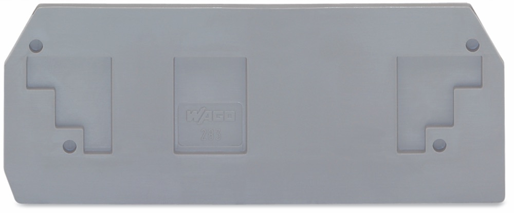 WAGO 283-325 Vég- és válaszlap 2.5 mm vastag, szürke termékfotó