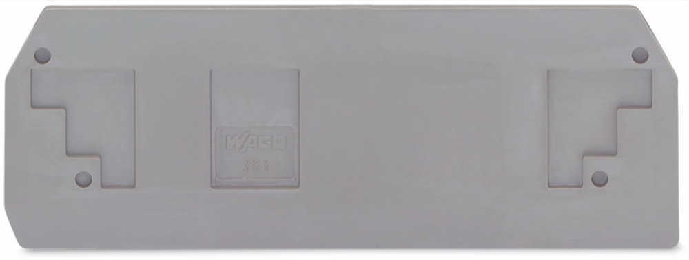 WAGO 283-350 Vég- és válaszlap 2.5 mm vastag, szürke termékfotó