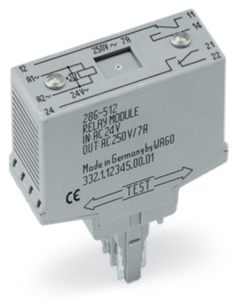 WAGO  286-312 relé modul 24VDC