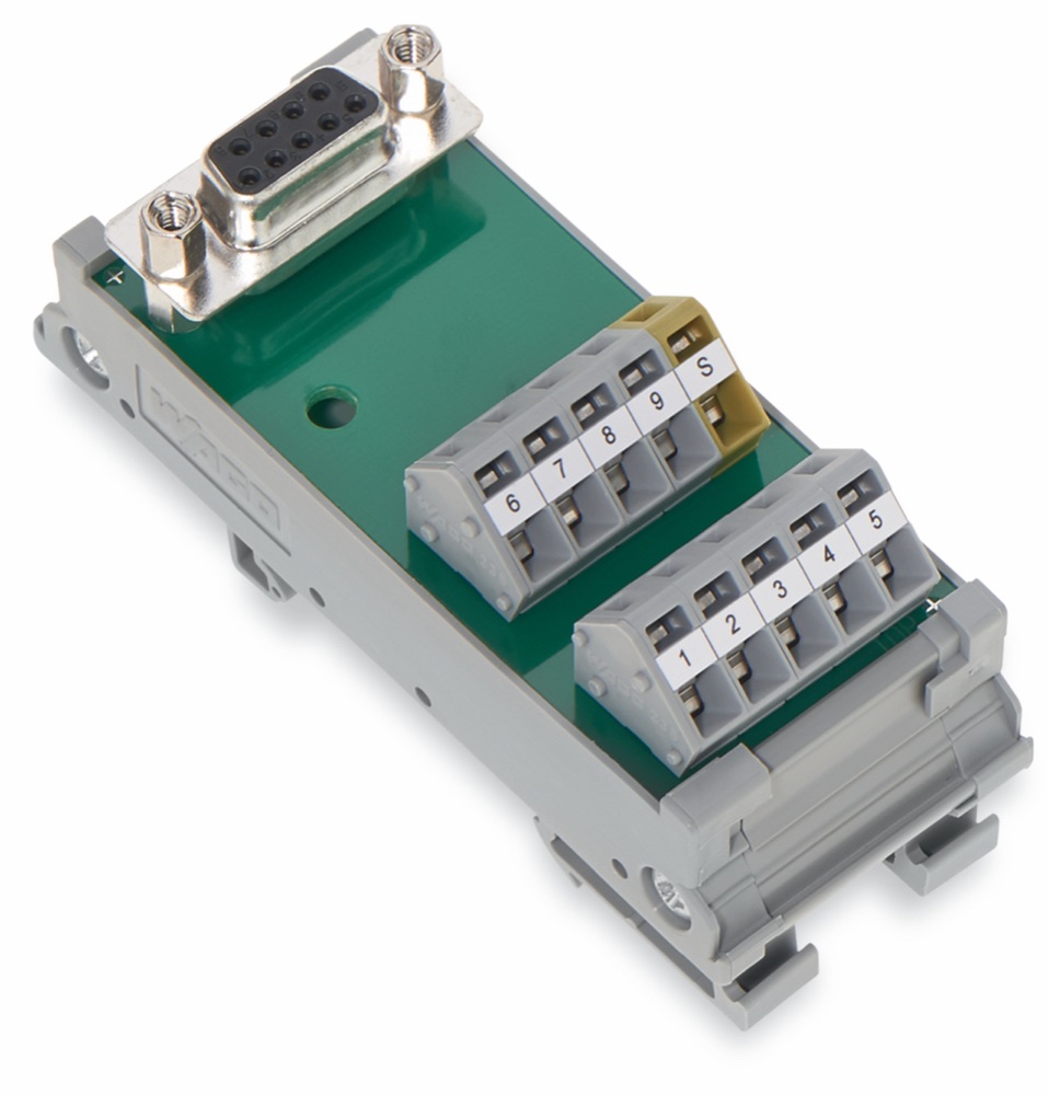 WAGO 289-575 Interfészmodul Mini D-sub anyacsatlakozóval 9 pólusú