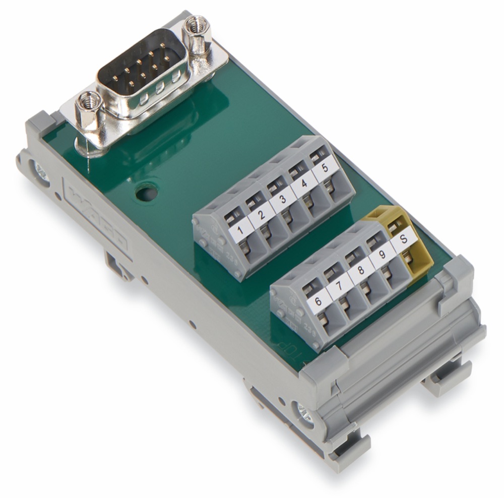 WAGO 289-585 Interfészmodul Mini D-sub apacsatlakozóval 9 pólusú