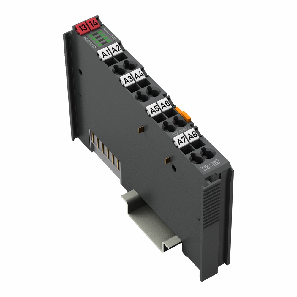 Wago 750-537/040-000 8-csatornás digitális kimenet; 24 VDC; 0,5 A; Diagnosztika; Extrém