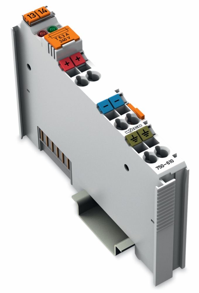 WAGO 750-610 Tápegység 24VDC Biztosító termékfotó
