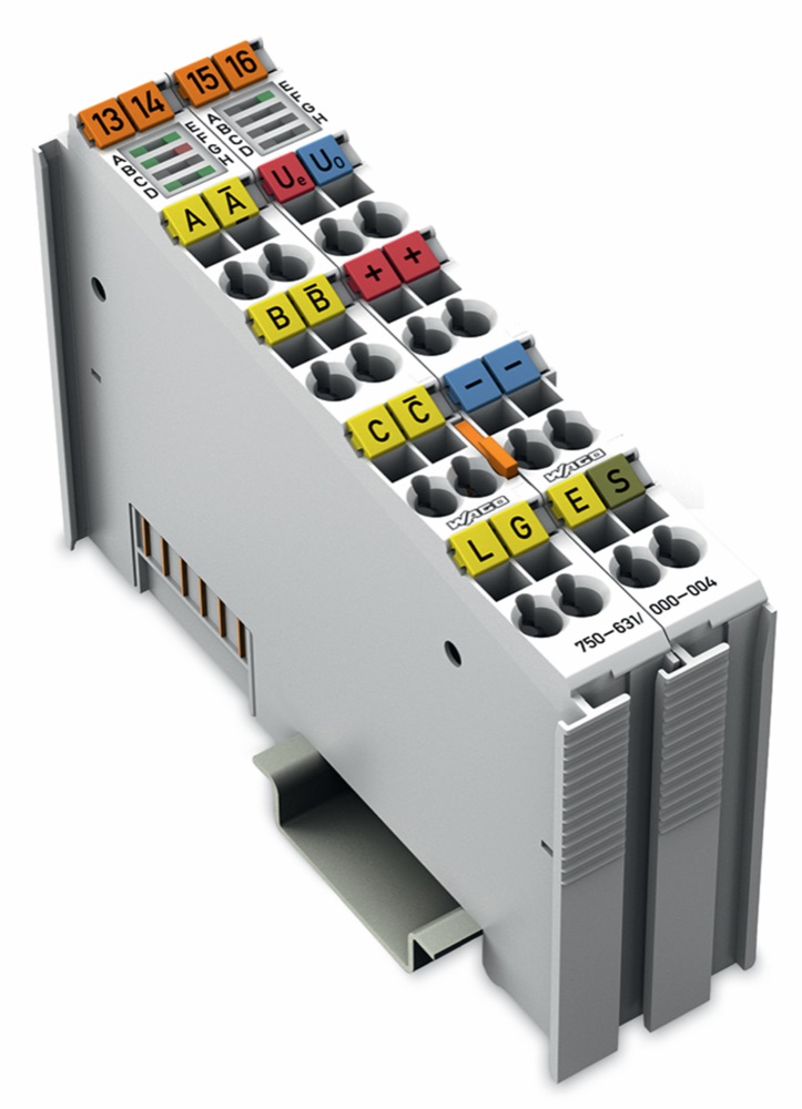 WAGO 750-631/000-004 Inkrementális Enkóder RS-422, világosszürke termékfotó