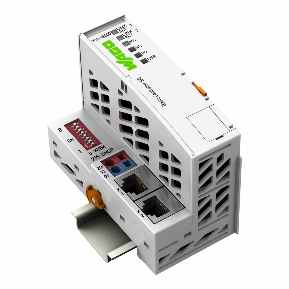 WAGO 750-8000 Basic vezérlő, 2x ethernet, Modbus (TCP, UDP) termékfotó