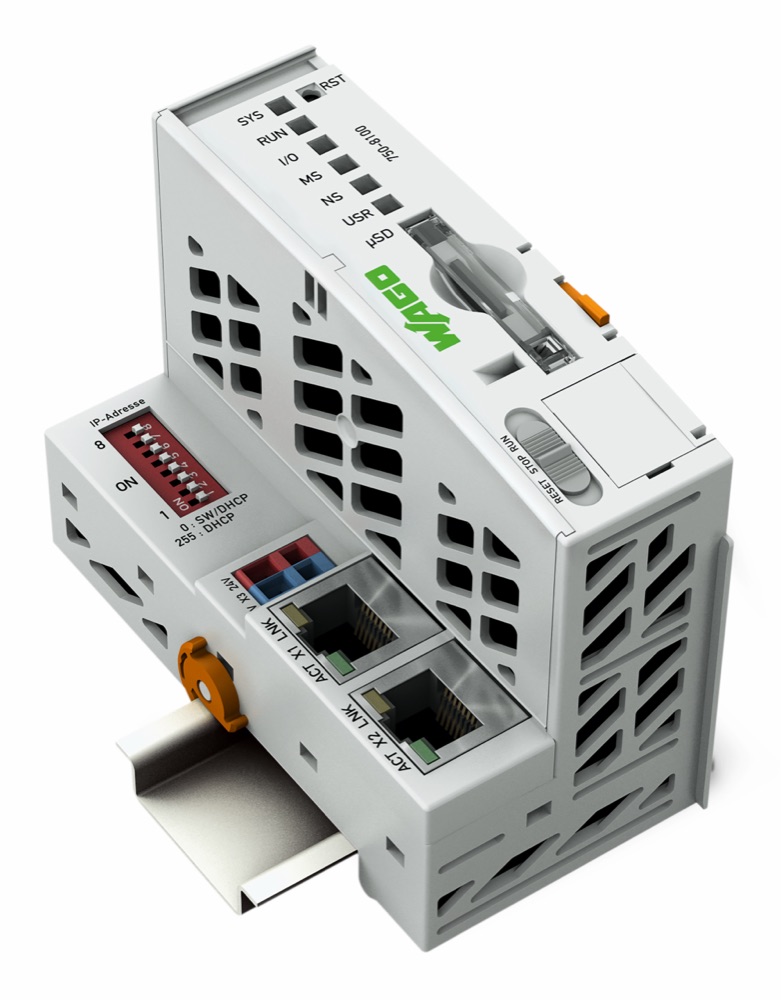 WAGO 750-8100 PLC vezérlő, PFC100, 2xETHERNET; ECO termékfotó