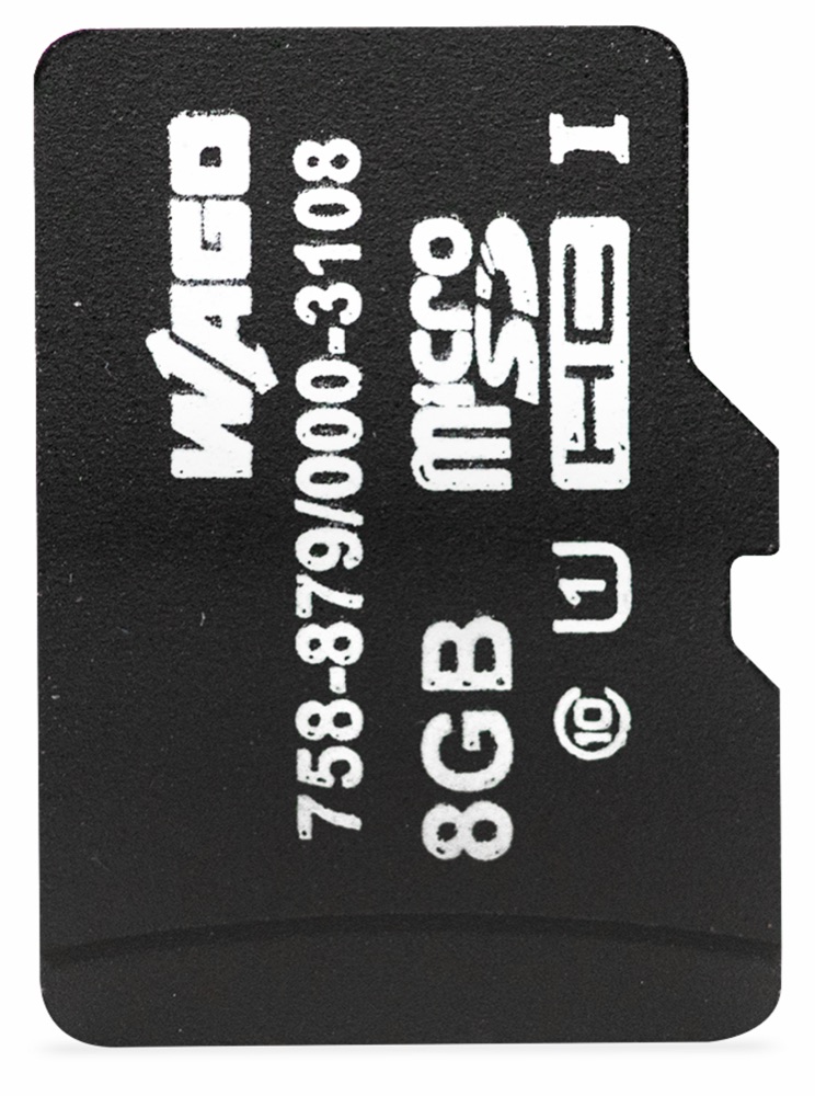 WAGO 758-879/000-3108 Memóriakártya Mikro-SD; pSLC-NAND; 8 GB termékfotó