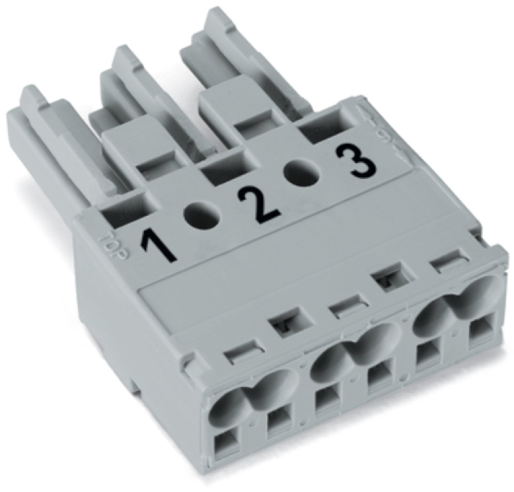 WAGO 770-243 Aljzat 3 pólusú, szürke termékfotó