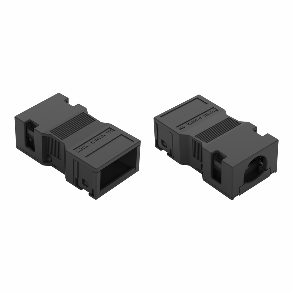 WAGO 770-502/042-000 Tehermentesítő készülékház 2 pólusú szorítókapocscsal, fekete termékfotó