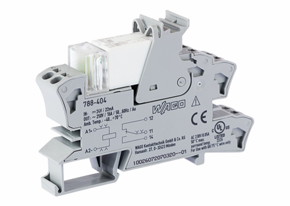 WAGO 788-404 Rel 24VDC, szürke termékfotó