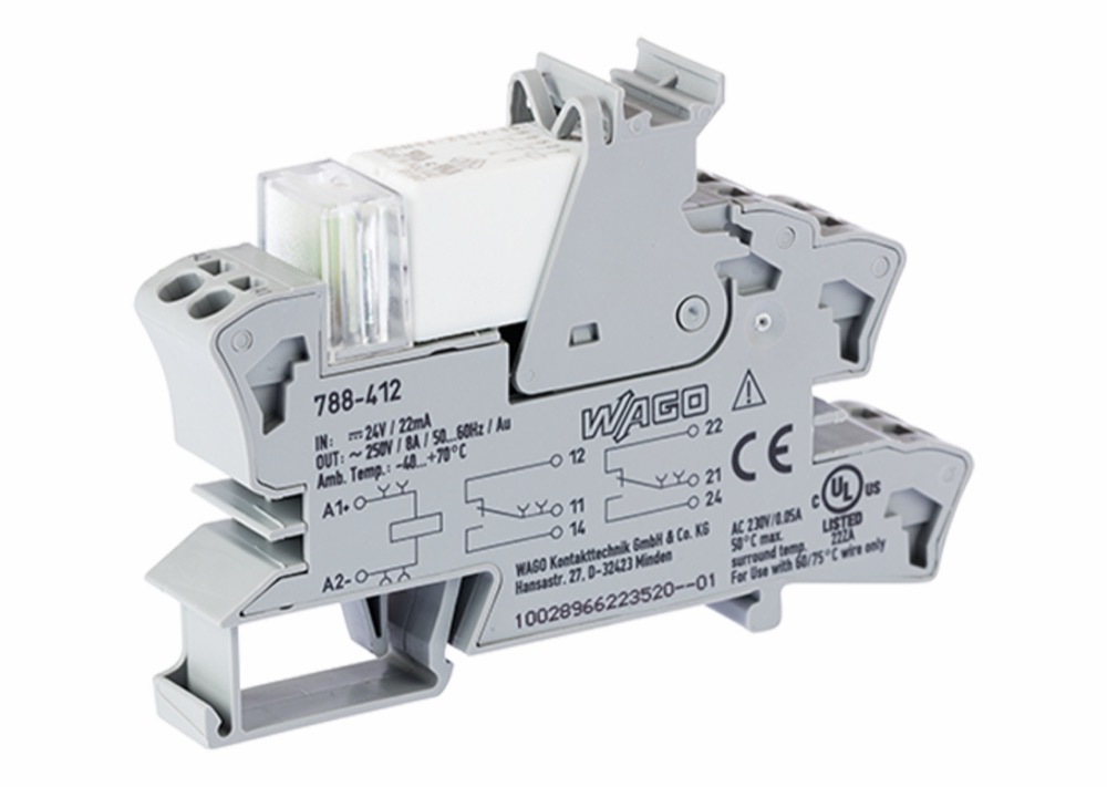 WAGO 788-412 Rel 24VDC, szürke