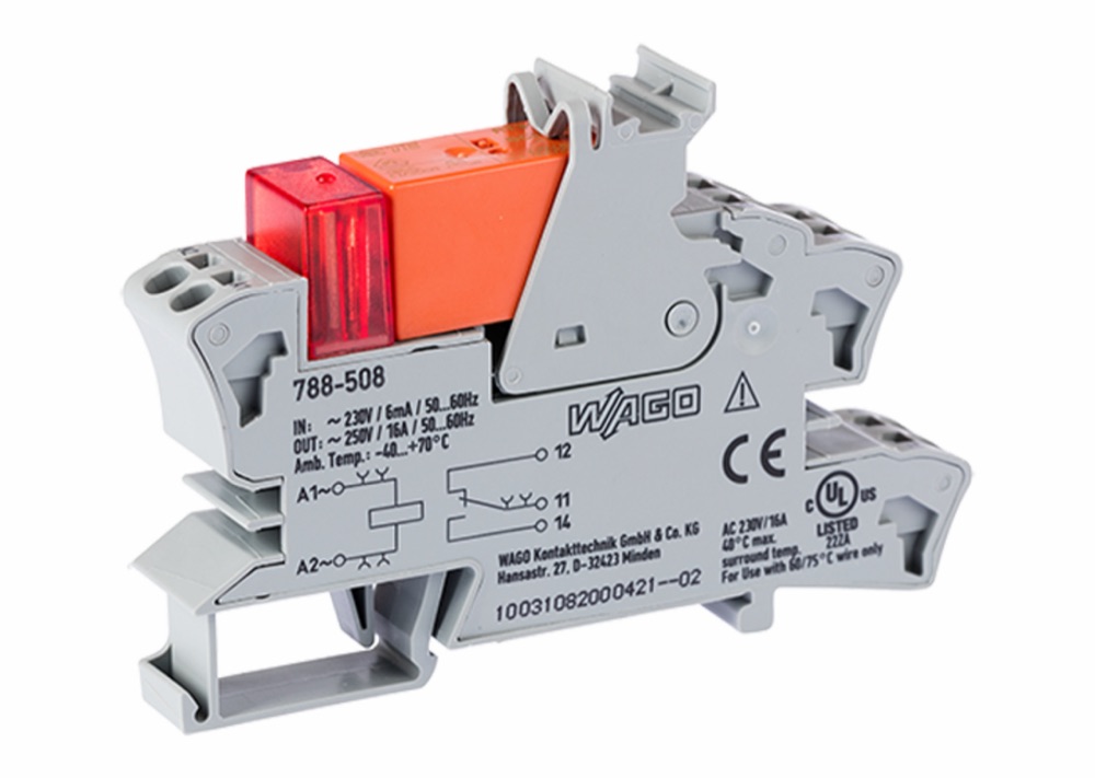 WAGO 788-508 Rel 230VAC, szürke