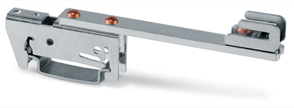 WAGO 790-302 Gyűjtősíntartó gyűjtősínnek Cu 10mm x 3mm egy oldal, egyenes, szürke