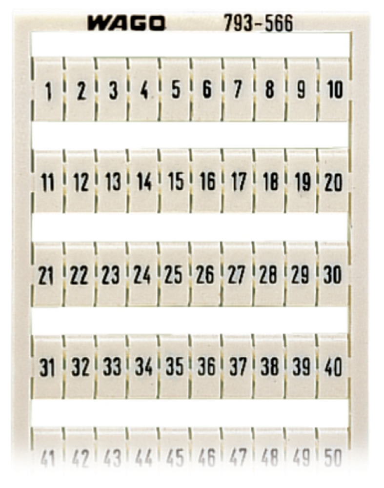 WAGO 793-566 WMB multi-jelölőrendszer; vízszintes 1-50 termékfotó