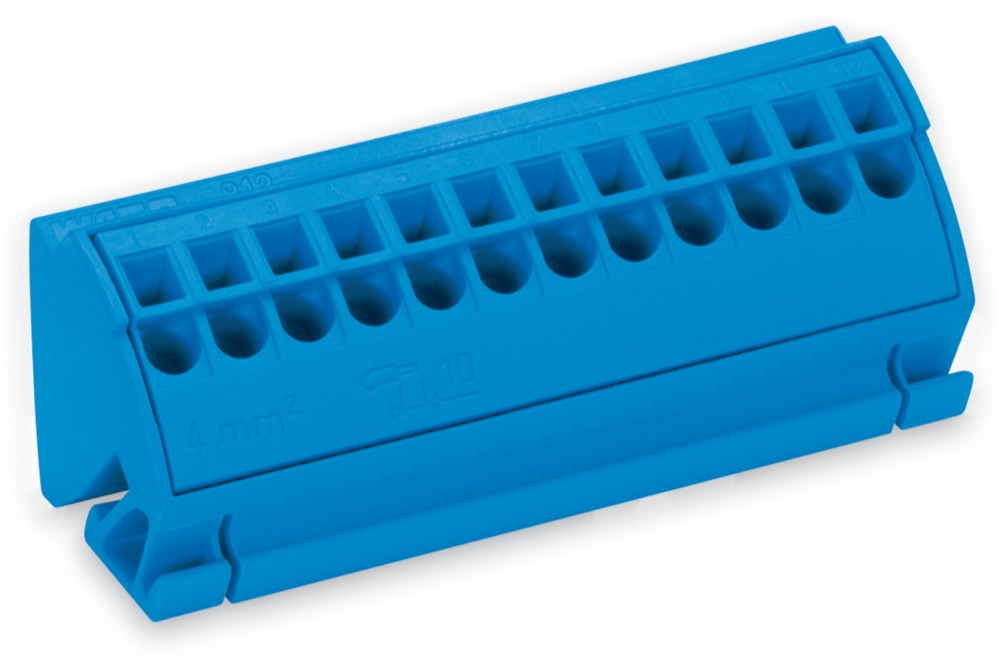 WAGO 812-102 Gyűjtősín sorkapocs, 10x3 mm gyűjtősínhez, sötétszürke