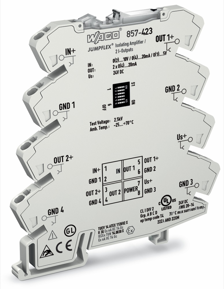 WAGO 857-423 ISO-AMP UI 2I