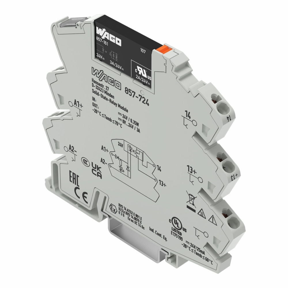 WAGO 857-724 SSR 24VDC, szürke