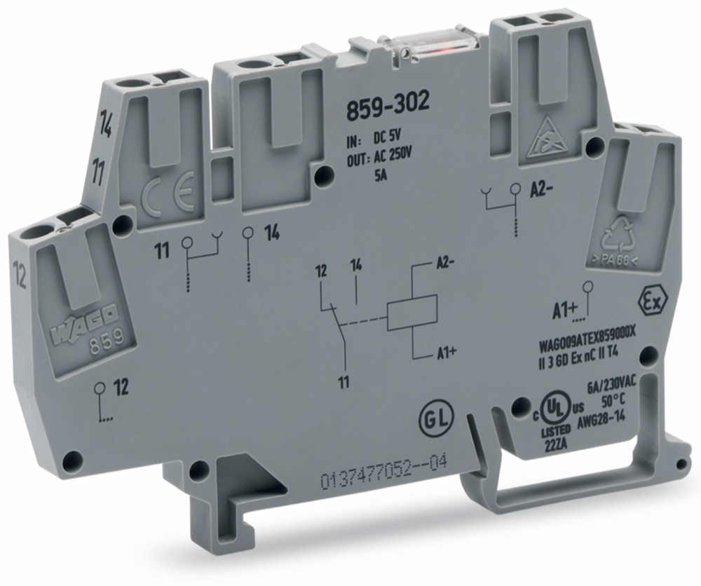 WAGO 859-304 Relémodul 24 VDC, szürke