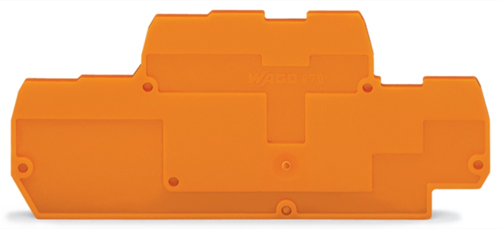WAGO 870-573 Vég- és válaszlap 2mm vastag, szürke termékfotó